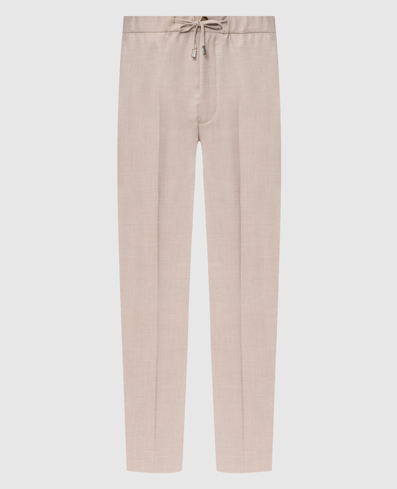 Beige cashmere pants