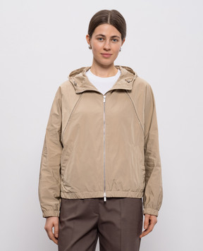 Peserico Beige jacket with monil chain A2512506953
