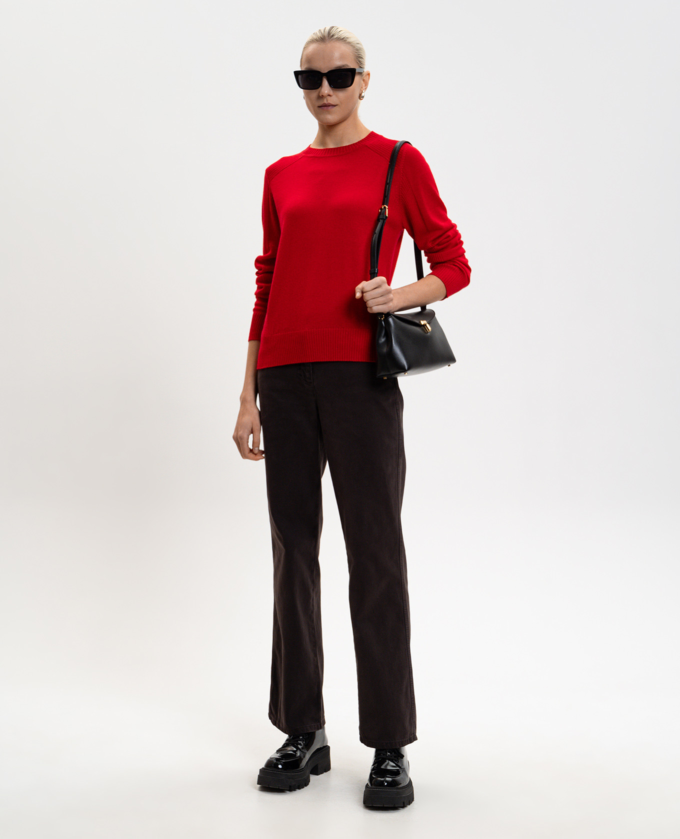 

Red BERLINA wool jumper with logo Max & Co