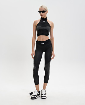 Off-White Black Racing leggings with logo 2VV01HS26KNI001