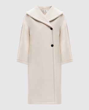 The Row White Regino wool coat 10513W4238