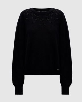 Kiton Black cashmere and silk jumper D62938319