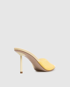 Le Silla Bella yellow mules 6626F080BXPPGSM