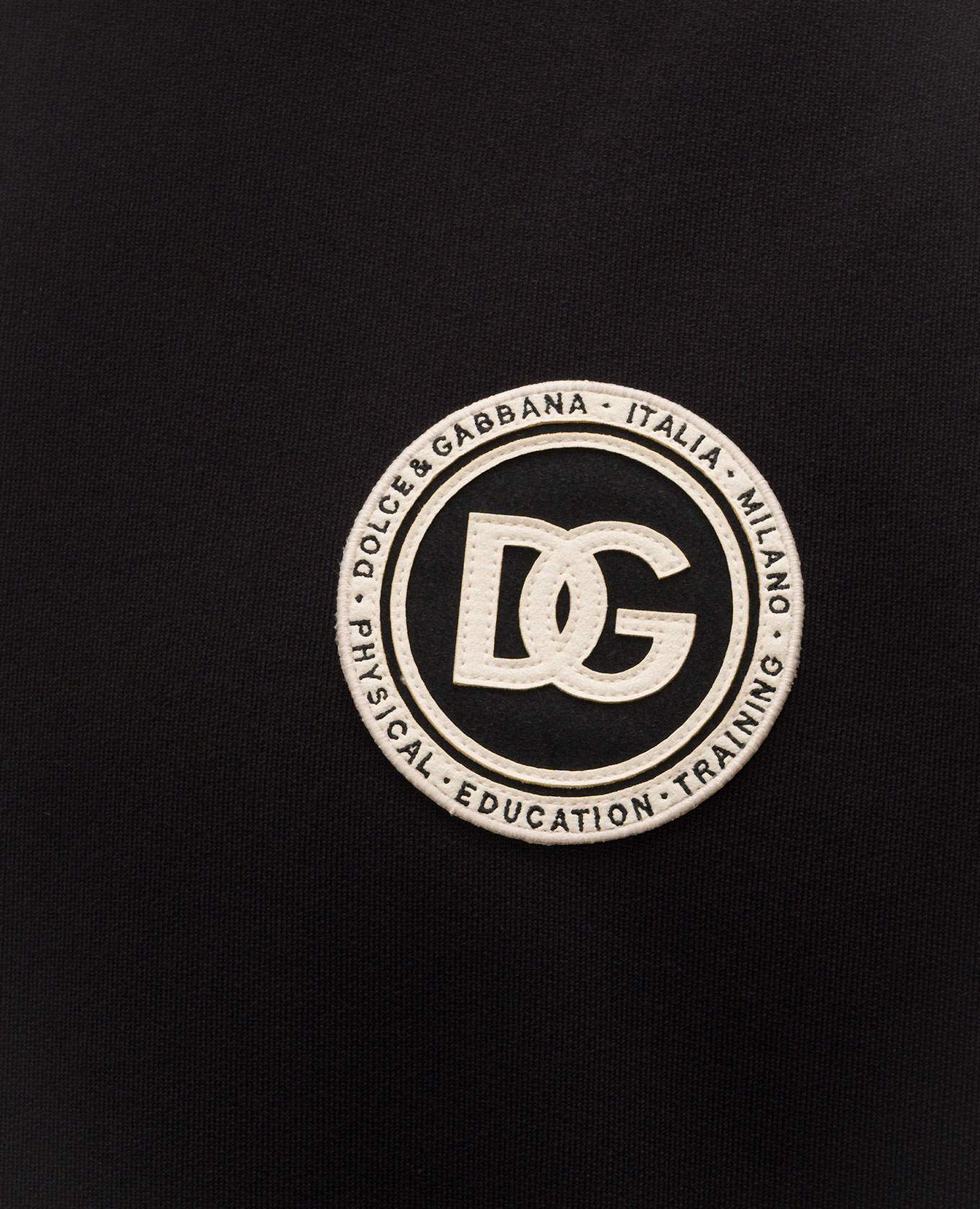 Black sweatshirt with DG logo monogram patch Dolce&Gabbana 5