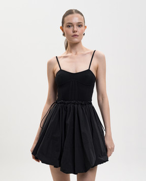 The Attico Black bustier dress 260WCA00460PLL011AA