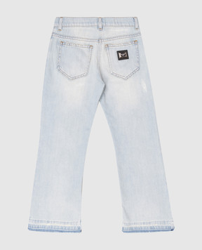 Dolce&Gabbana Children's blue jeans with a worn effect L52F82LDD60812+
