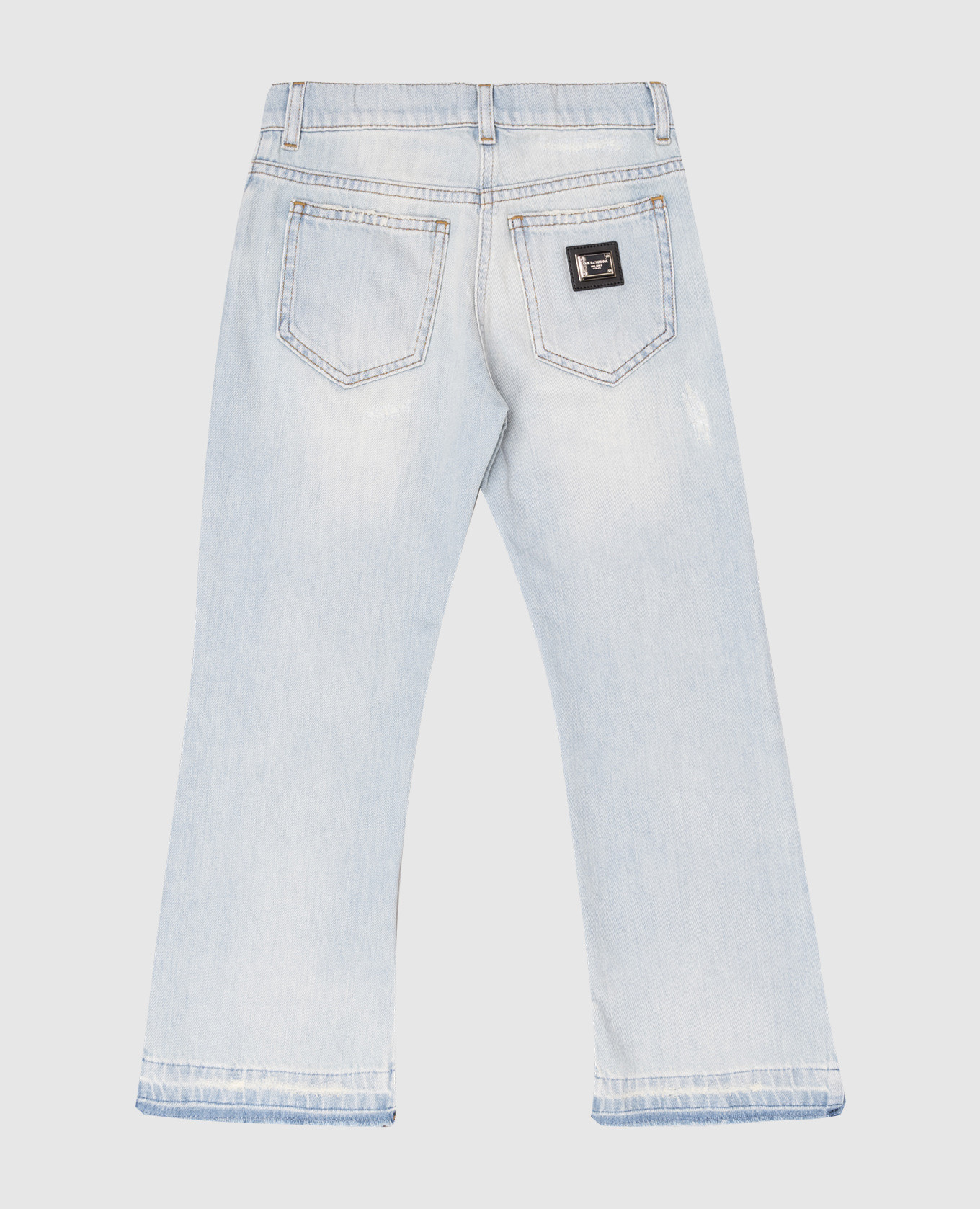 

Children's blue jeans with a worn effect Dolce&Gabbana, Light blue