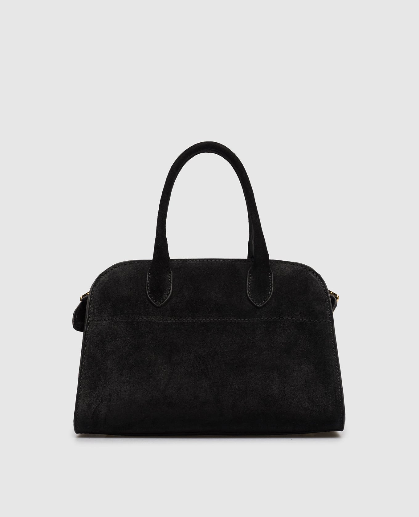 Black suede bag