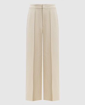 Dondup Ivory linen pants DP841IF0041DXXX