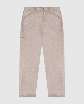 Brunello Cucinelli Children's gray wool pants B038PP118C