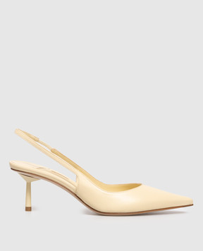 Le Silla BELLA beige leather slingbacks 4233B060LBPPNEM