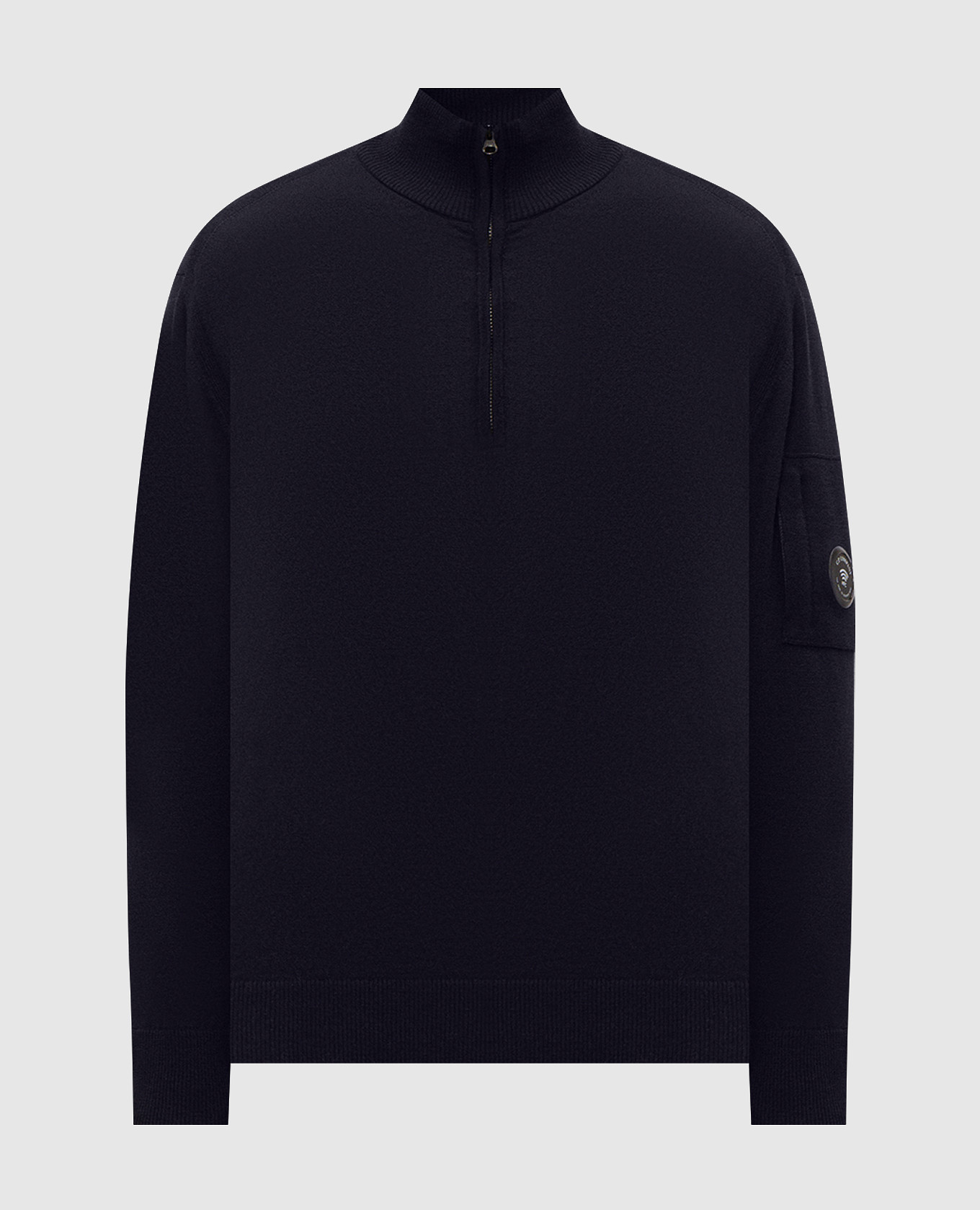 Blue sweater with wool