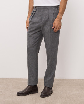 Brunello Cucinelli Gray wool pants M038PM5030