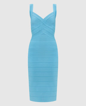 Herve Leger Clio blue dress 46HLT8563446