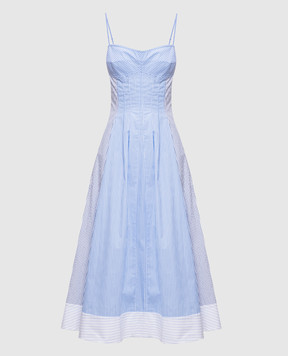 Simkhai Chamberlain blue striped dress 2261261CO