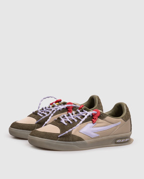 Off-White End Of Play khaki combo sneakers OMIA2ALZ26FAB002