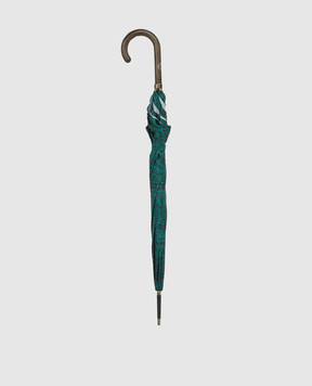 Fornasetti Green folding umbrella Serratura su Malachite OM104CL