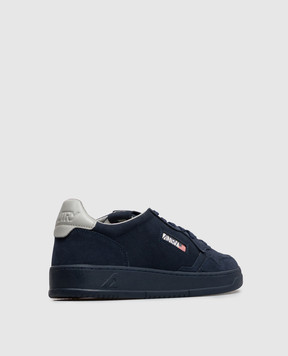 AUTRY Medalist blue suede sneakers AULMOH07