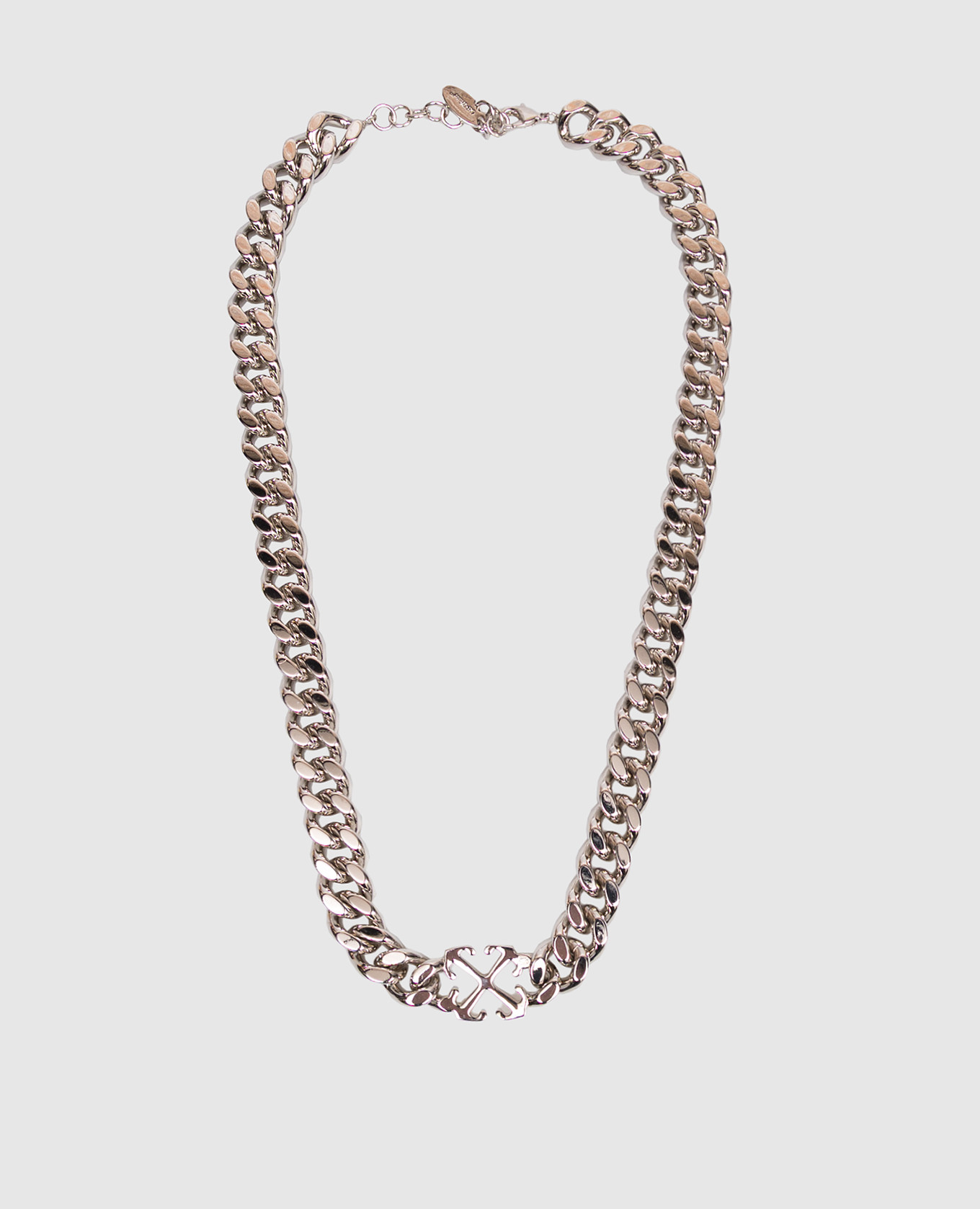 

Silver chain necklace with Arrow emblem Off-White