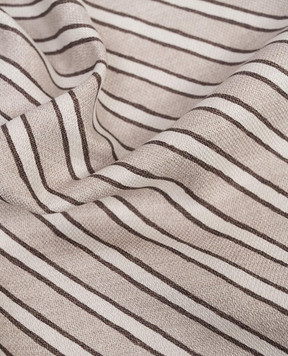 Brunello Cucinelli Beige striped silk pachet scarf MX8680091