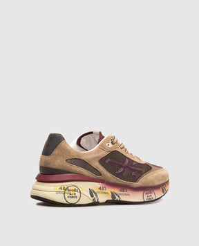 Premiata Brown combination sneakers Moerun MOERUN