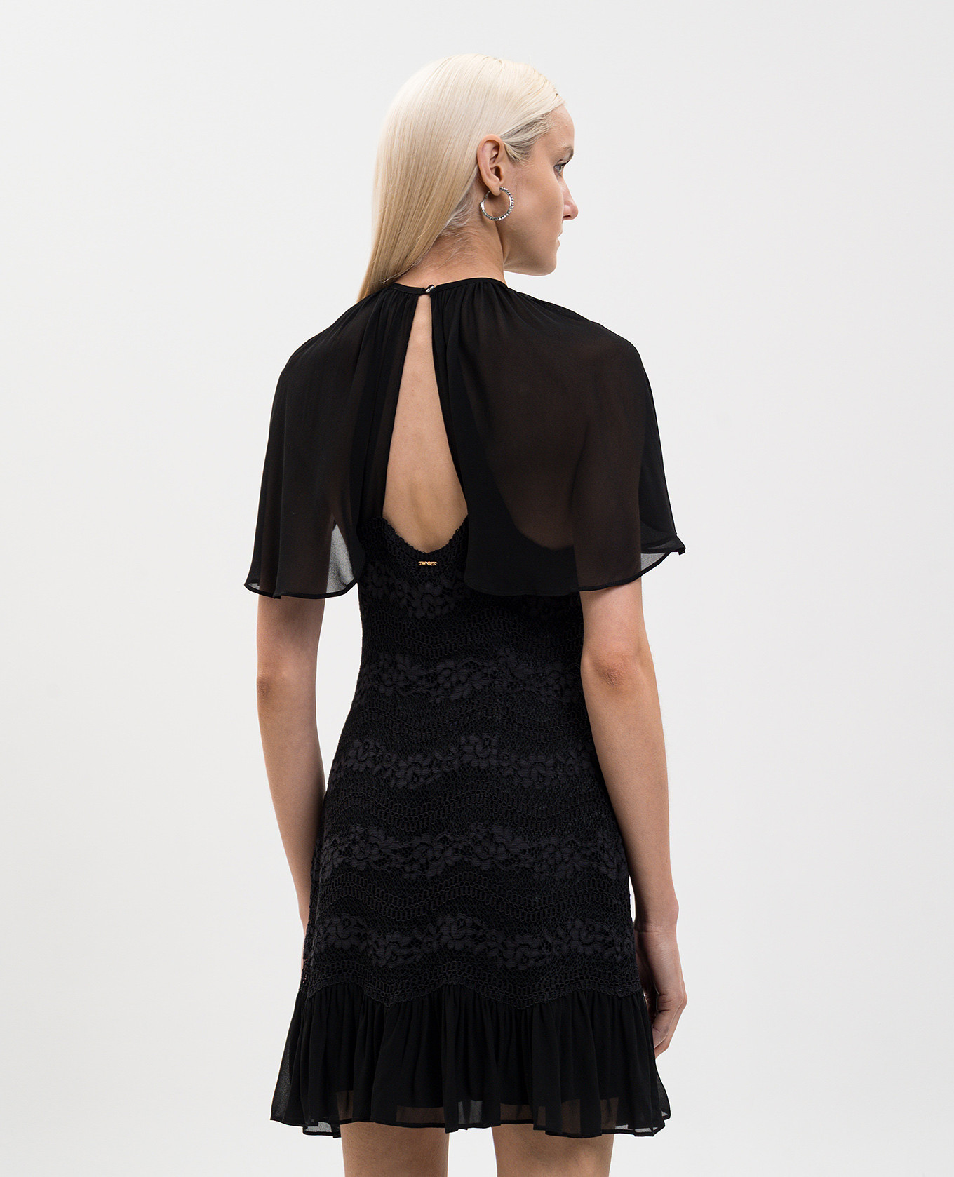 Black dress with lace Twinset 4