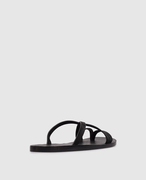 Tom Ford Black suede flip-flops J1619LCL046N