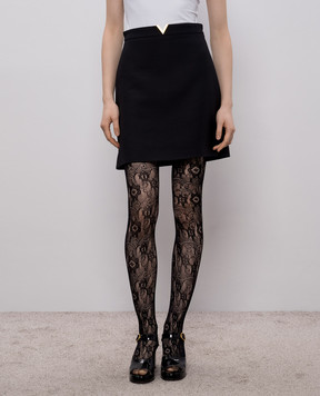 Valentino Black wool and silk skirt 8B3RAEH21CF