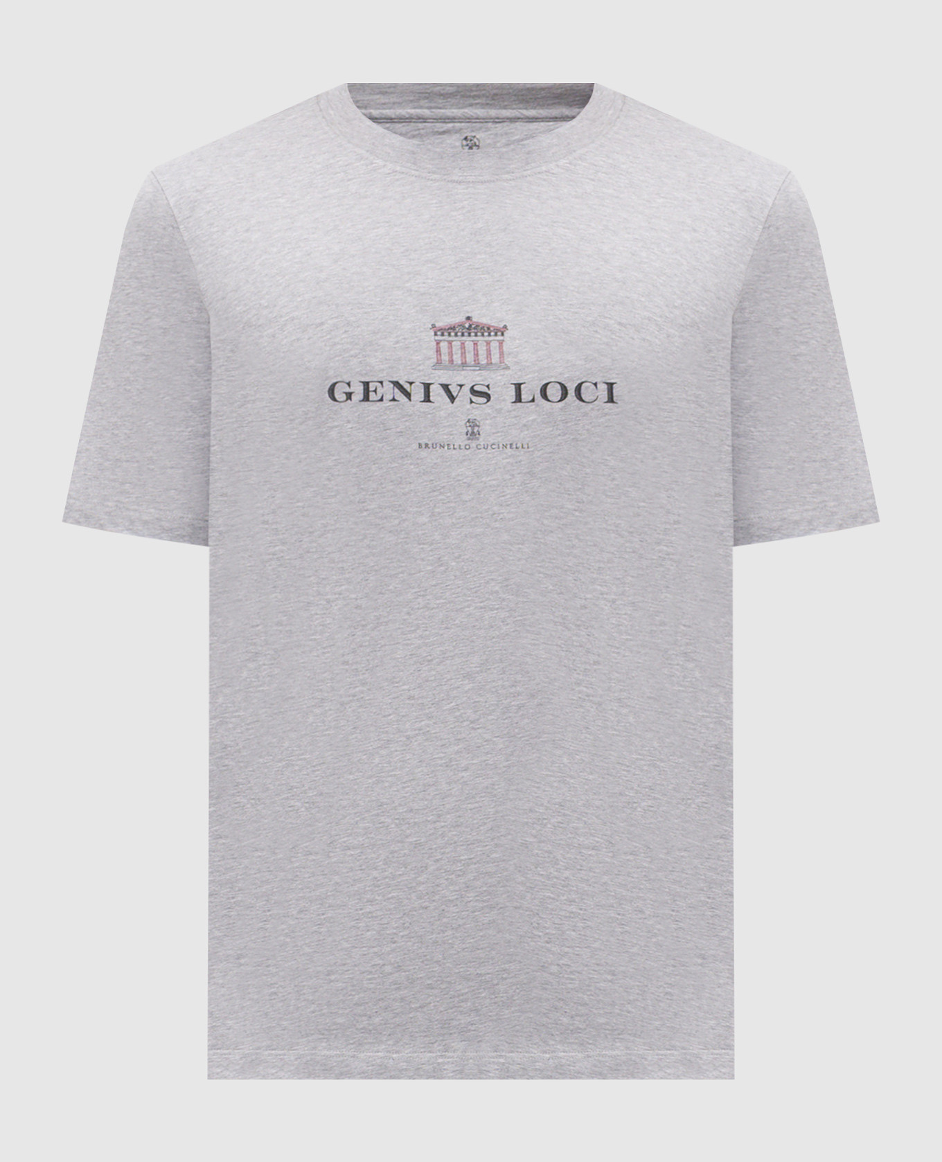 

Gray T-shirt with print Brunello Cucinelli, Grey