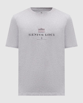Brunello Cucinelli Gray T-shirt with print M0B138520