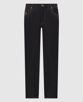 Brunello Cucinelli Dark gray wool pants M038PF1012