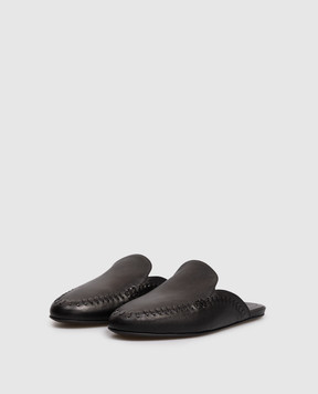 Ann Demeulemeester Black leather Sika mules B0013855LT183