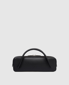 Dondup Black leather baguette bag WB307PL0660DXXX