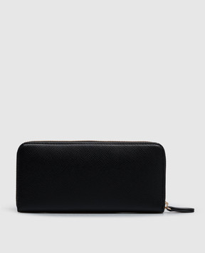 Twinset Black wallet with textured logo 262TL8030