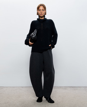 BOBOUTIC Navy blue sweater with wool 5196