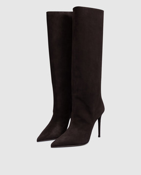 Le Silla Brown suede Eva boots 2100T090RCPPVEL