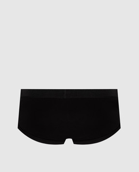 Tom Ford Black briefs with contrast logo pattern T4LC11040