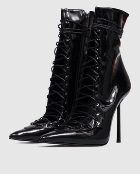 Le Silla Colette black patent ankle boots 4249B100BLPPGSL