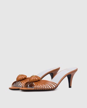Valentino Royal brown leather mules 8W2S0LV0DMD