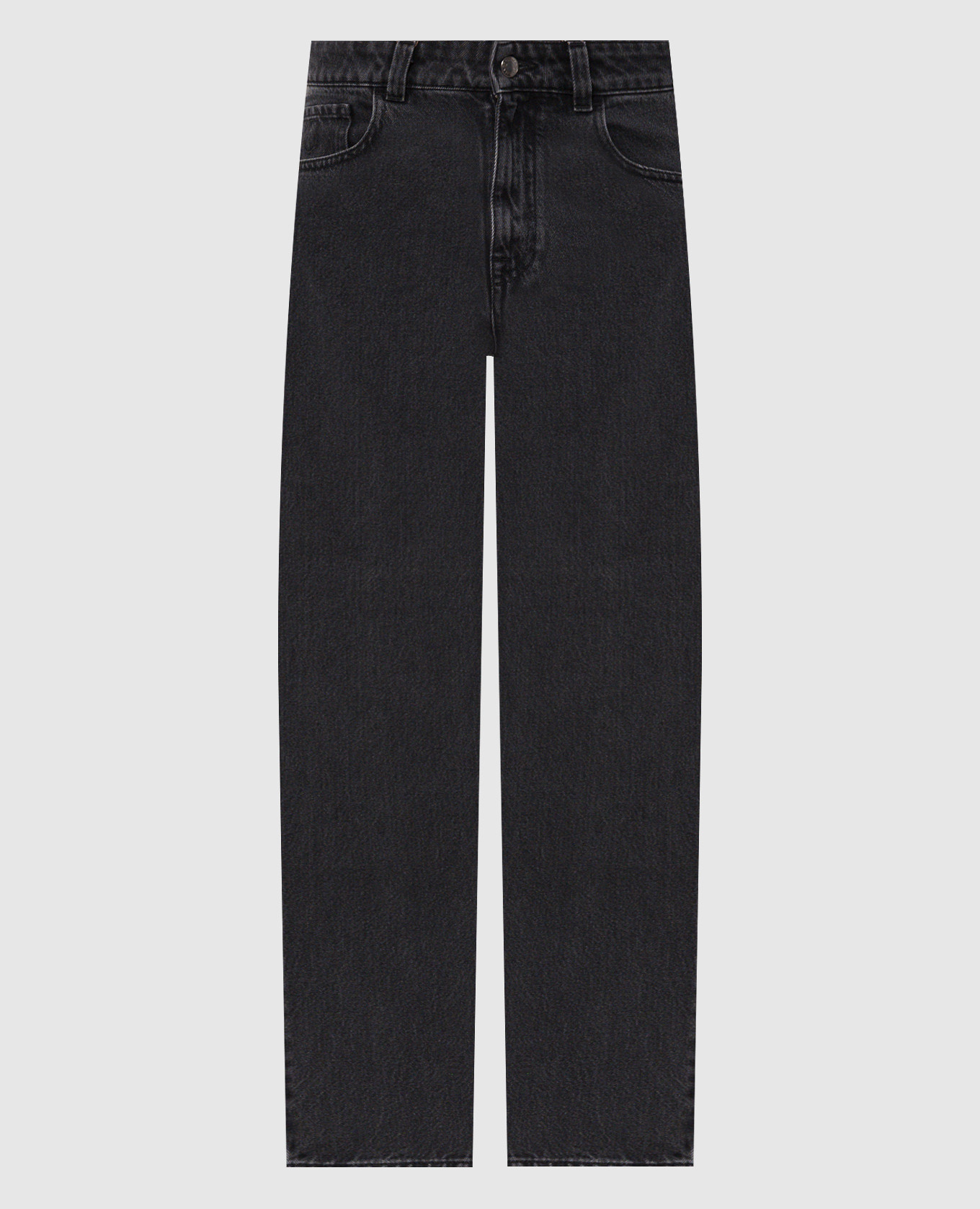 Grey jeans with logo patch Canali
