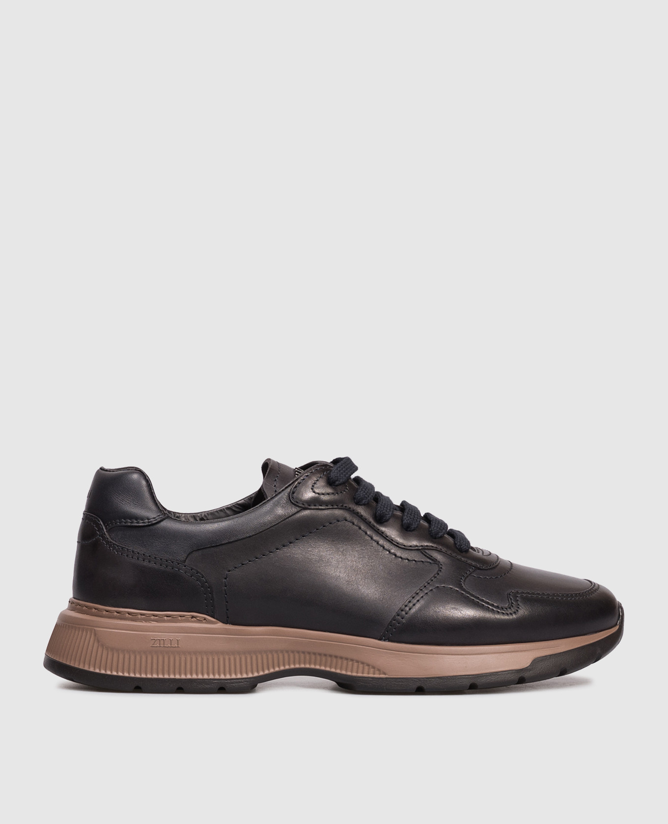 

Brown leather sneakers Zilli