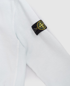 Stone Island Children's blue sweatshirt with logo L1S166100005S004014