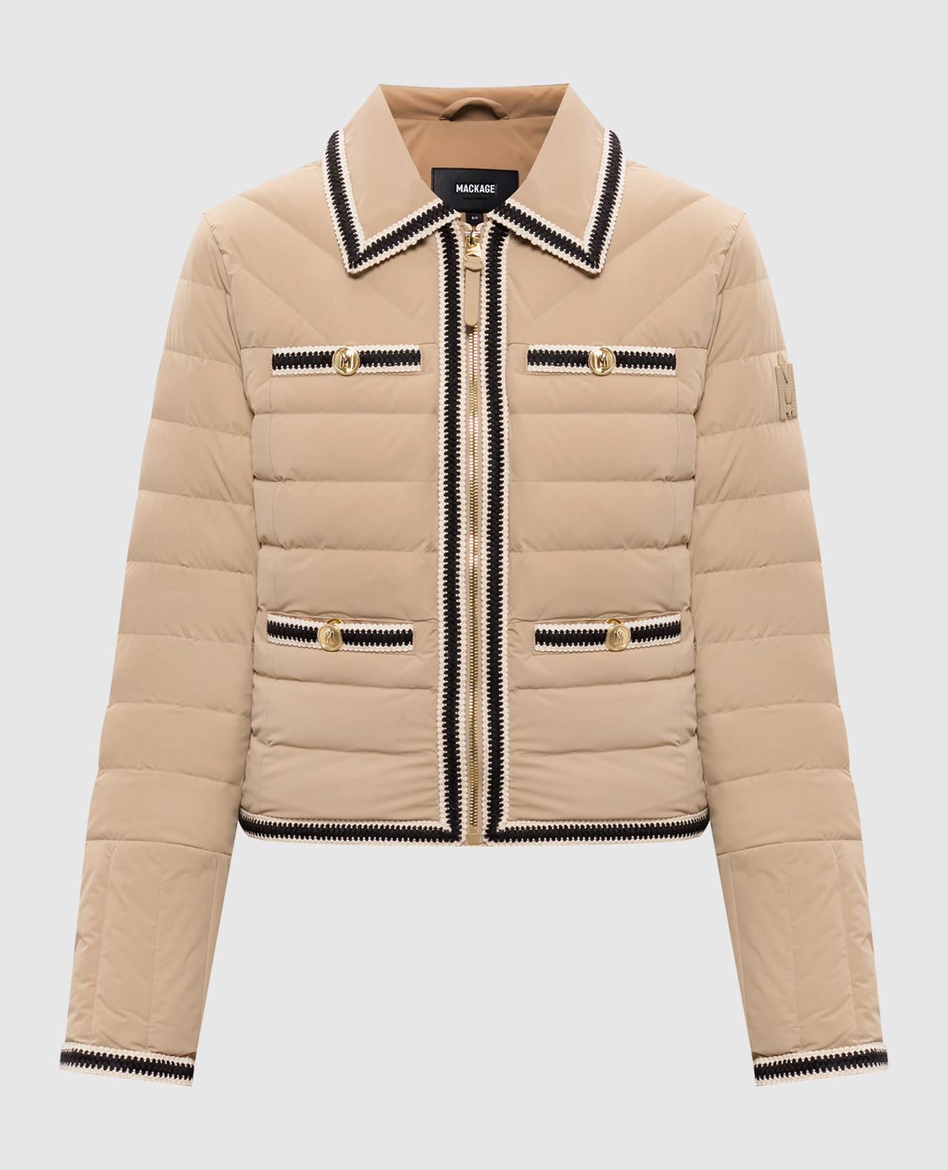 Beige down jacket PETUNIA