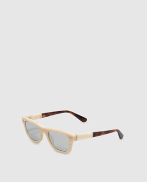 Brunello Cucinelli Beige sunglasses with logo engraving MOCMULTV61