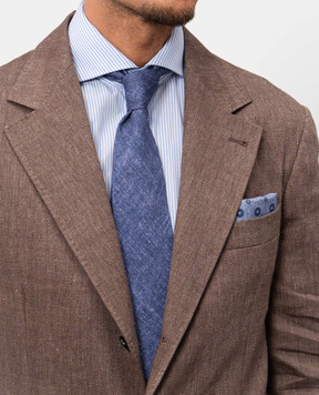 Pini Parma Blue silk tie 60594201