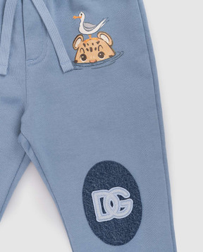 Dolce&Gabbana Children's blue jogger pants L1JPLAG7PNF