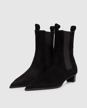 Aeyde Kiki black suede ankle boots ABPLYP30BL124FW24800022