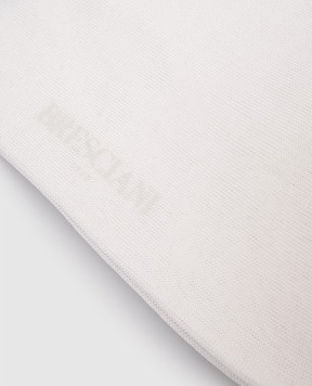 Bresciani White short cotton socks MP009RI0006BR