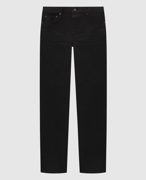 Tom Ford Black jeans with logo patch DPH003DMC084