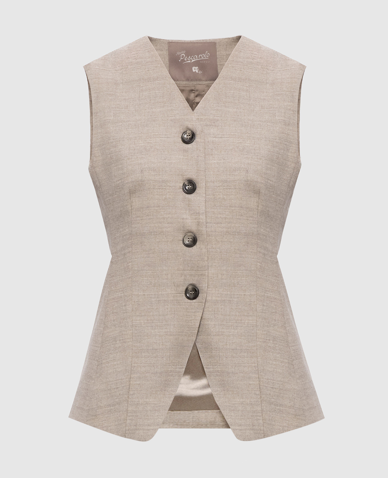 Grey Trenta wool and cashmere vest